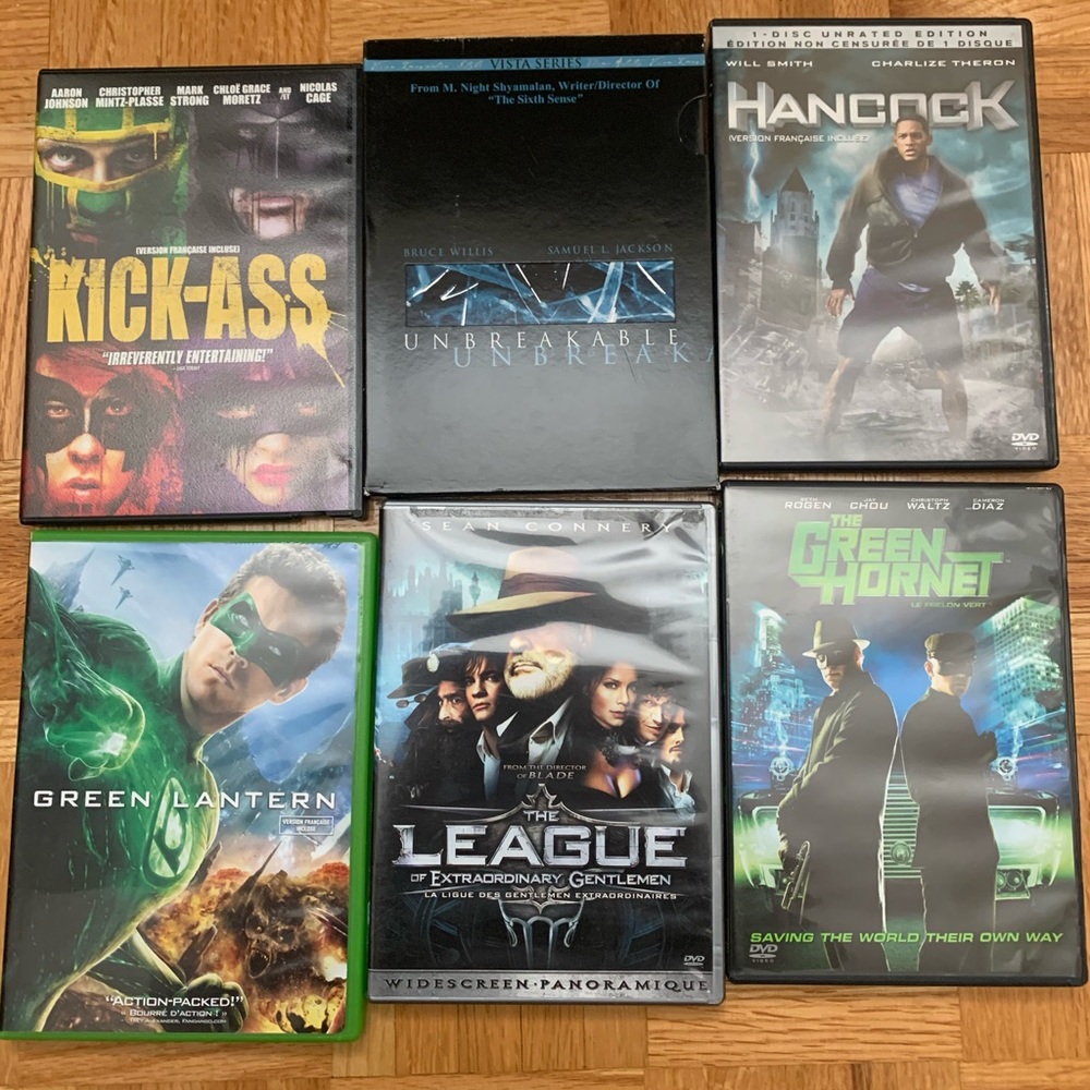 Superhero Movie DVD Collection